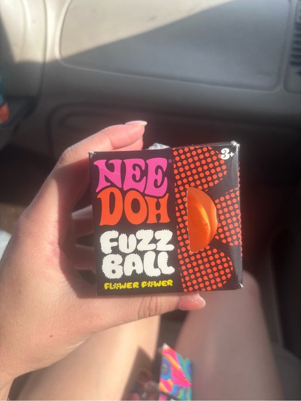 Orange Fuzz Ball Sensory Toy